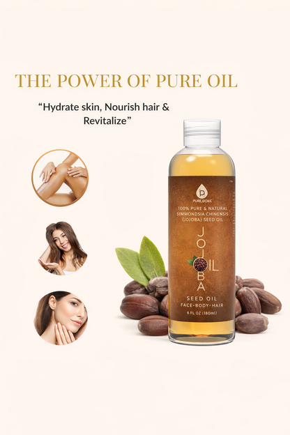Golden Jojoba Oil - Deep Hydration & Natural Skin Balance
