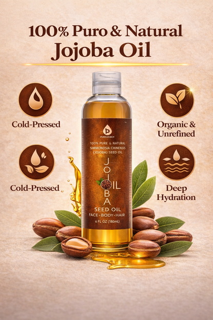 Golden Jojoba Oil - Deep Hydration & Natural Skin Balance