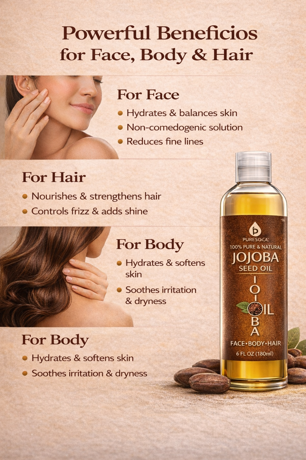 Golden Jojoba Oil - Deep Hydration & Natural Skin Balance
